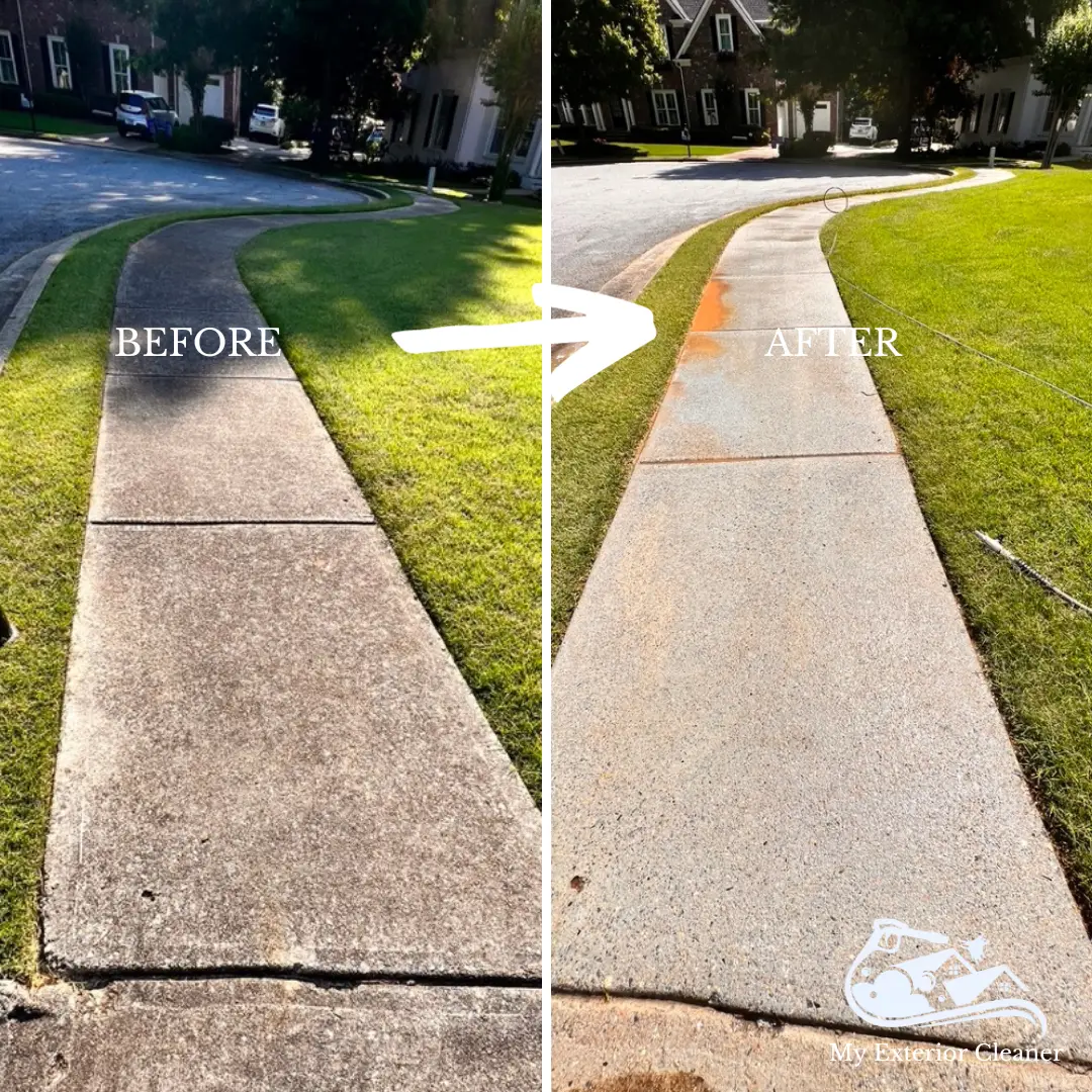 Concrete Pressure Washing Sidewalk North Druid Hills, Ga