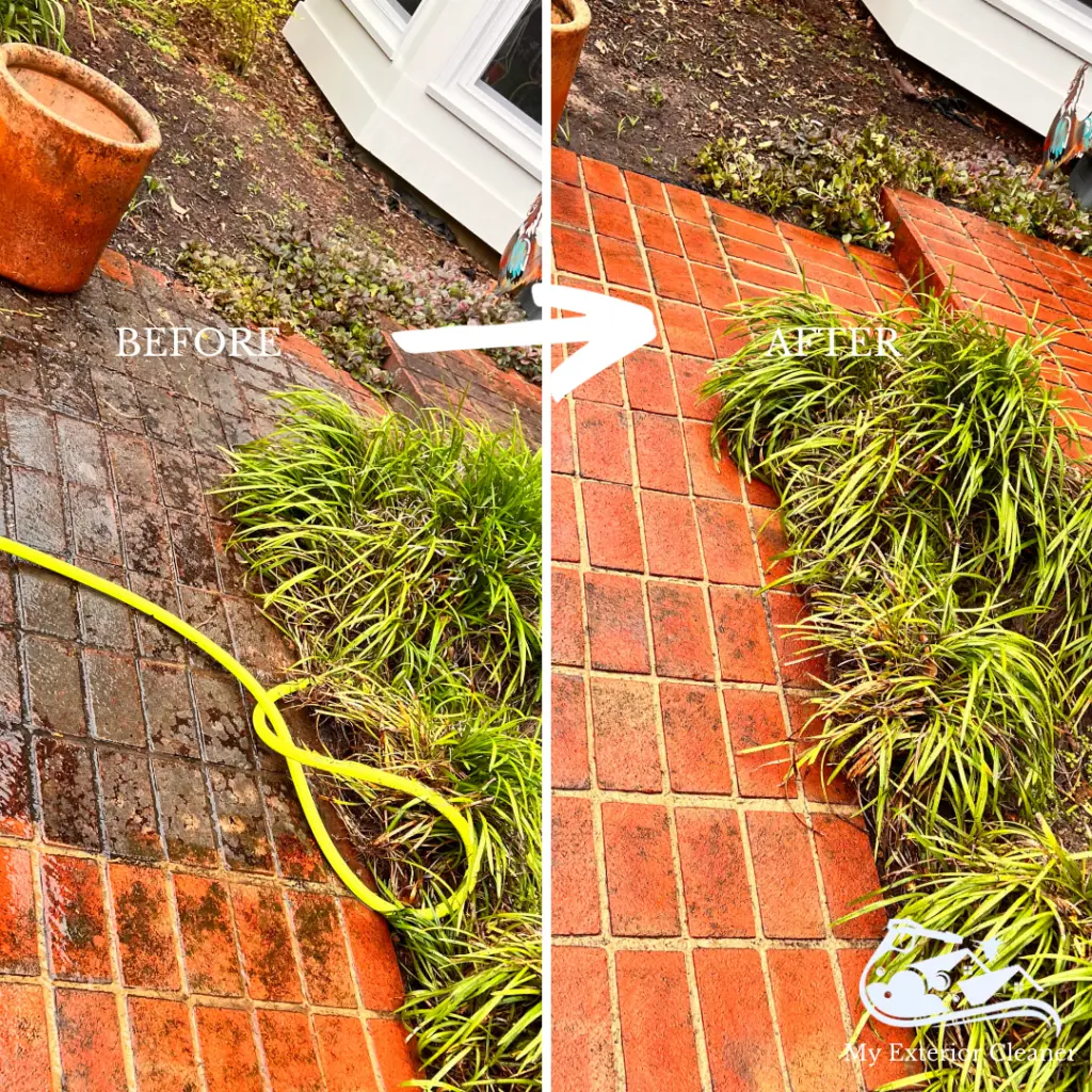 Pressure Washing Brick Sidewalk Tucker, Ga