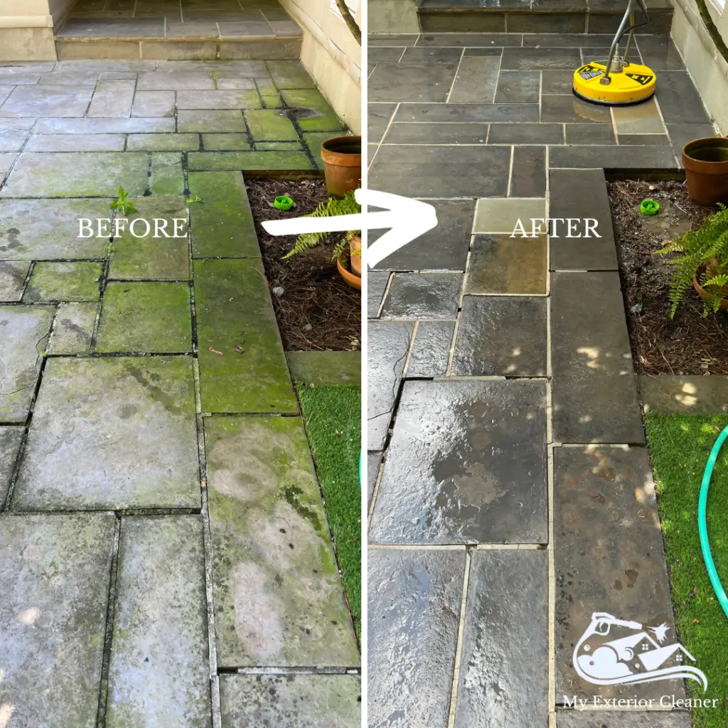 Hardscape Pressure Washing Results